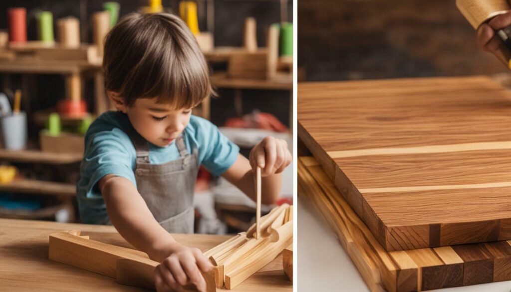 safest wood options for kids' woodworking