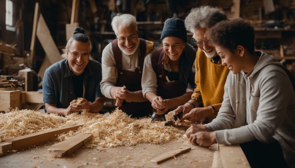 woodworking as social connection and creative expression