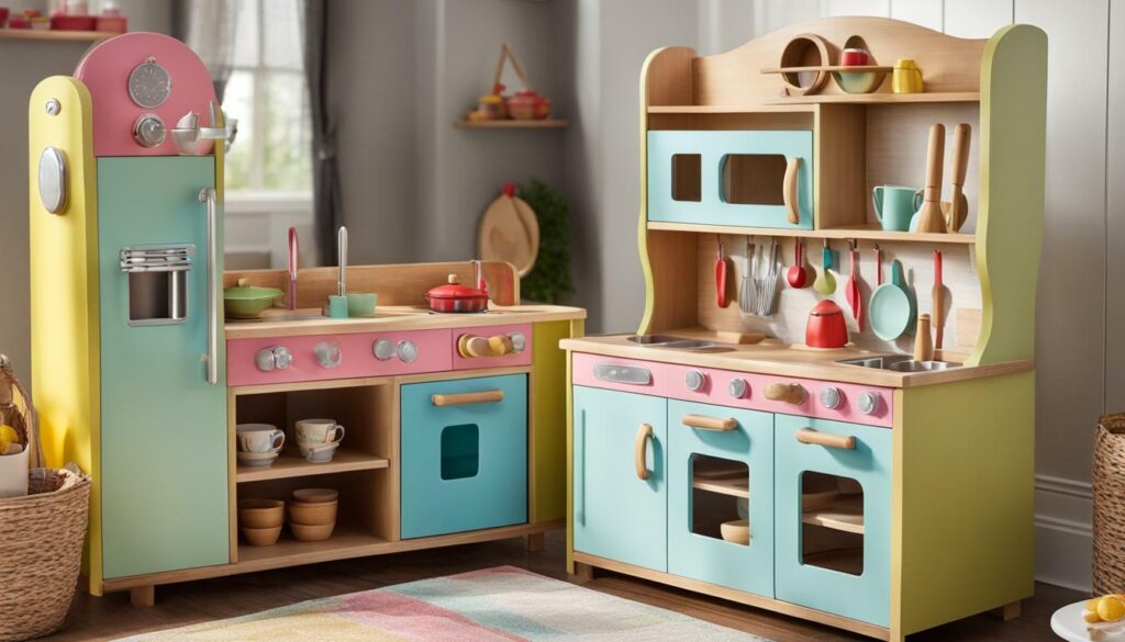 DIY wooden play kitchen