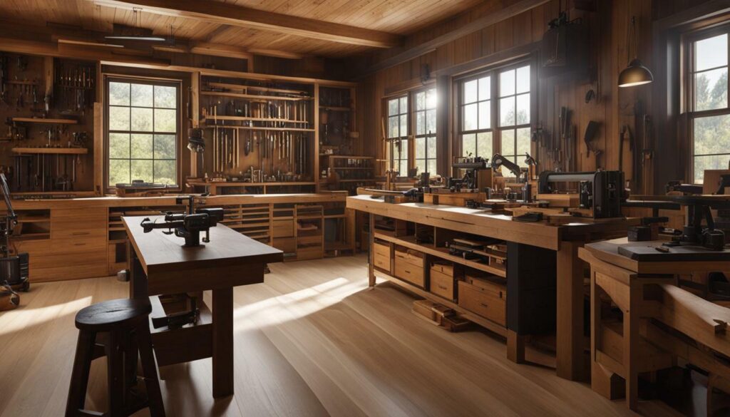 setting up a woodworking shop