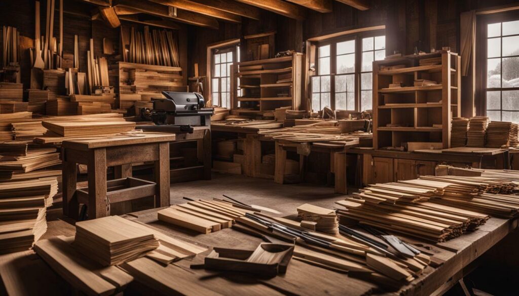 woodworking shop income